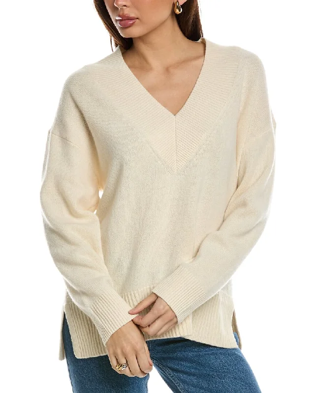 Reiss Seren Oversized Wool & Cashmere-Blend Sweater Plaid Sweater Polka Dot Checkered