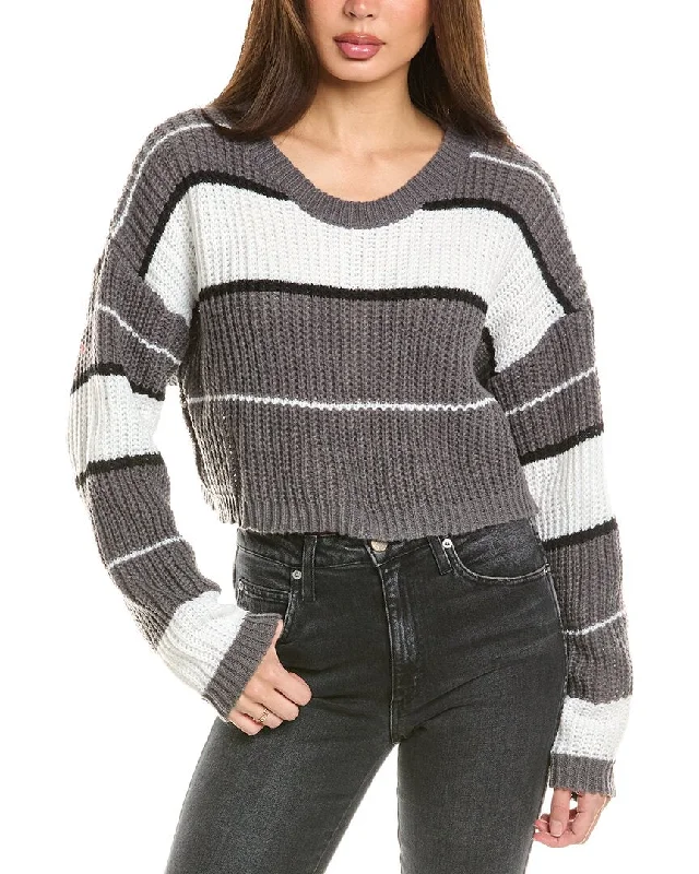 & Rouge Crop Sweater Collared Crew Neck Turtle Neck